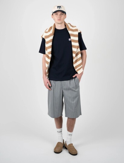 Prohibited Newport Pleated Shorts Grey 36 x 63.5