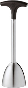 Äggskalare stål/svart 14 cm