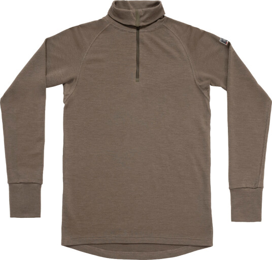 Devold Expedition Man Zip Neck Brun M