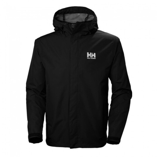Helly Hansen Seven J Regnjakke Herre Black 3XL