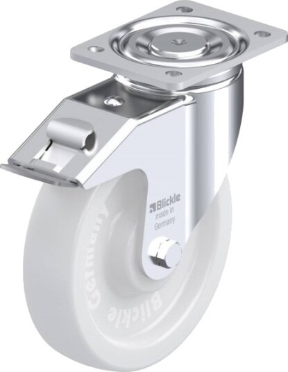 Blickle 546887 Lh-Spo 200G-Fi Styrehjul Med Bremse Hjuldiameter 200 Mm Bæreevne (Maks.) 900 Kg 1 Stk