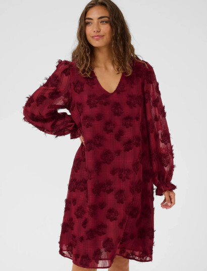 Culture Cubeannie Dress - Burgundy - S Culture Cubeannie Dress - Burgundy - S