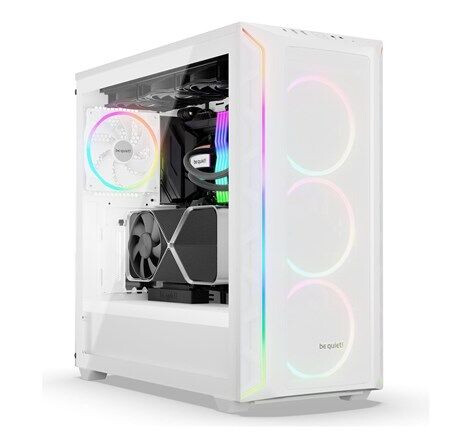 Be Quiet! Shadow Base 800 FX Midi Tower Kabinett Hvit med Herdet Glass