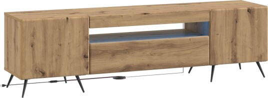 vidaXL LED TV skap Artisan eik Konstruert tre