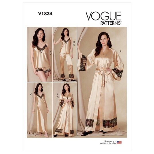 Vogue 1834 - Pysjamas og morgenkåpe B5