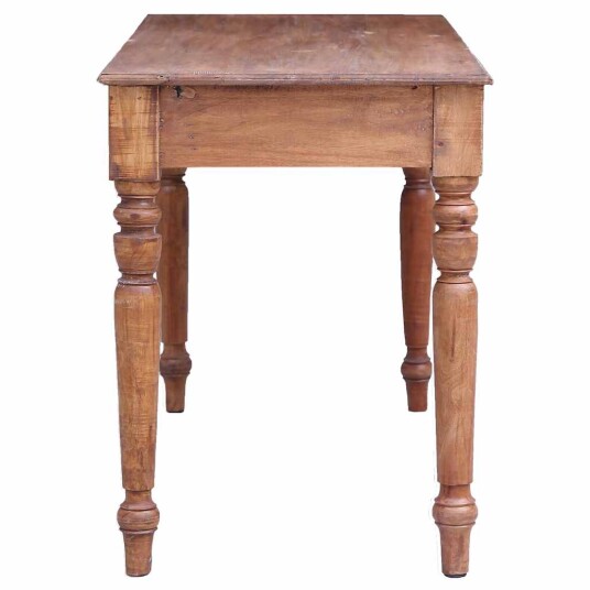vidaXL Skrivebord med skuffer 117x57x75 cm gjenvunnet heltre