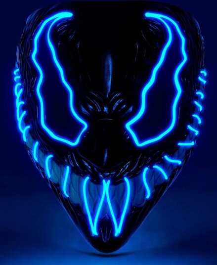 Widmann Ledmaske Monster Blå
