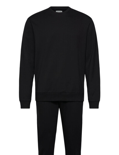 Jack & Jones Jacterry Ls Crew Neck And Pants Set W - Black - L Jack & Jones Jacterry Ls Crew Neck And Pants Set W - Black - L