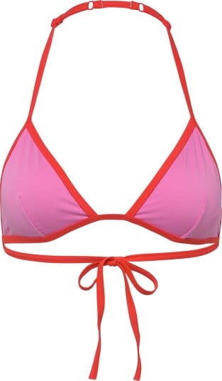 Monki Halterneck Triangle Bikini Top Pink XXL Monki Halterneck Triangle Bikini Top Pink XXL