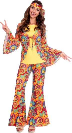 Riethmüller Hippie Kvinne Kostyme Small 9907004