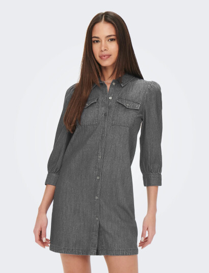 ONLY Onlfelica Dnm Dress Noos - Grey - S ONLY Onlfelica Dnm Dress Noos - Grey - S