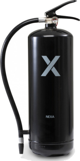 Nexa Brannslukningsapparat 6 kg ABC Pulver Med Veggbrakett Svart Nexa Brannslukningsapparat 6 kg ABC Pulver Med Veggbrakett Svart