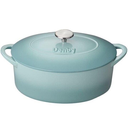 Denby Pavilion støpejernsgryte 28 cm blå Denby Pavilion støpejernsgryte 28 cm blå