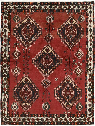 Håndknyttet. Opphav: Persia Afshar Teppe 168x228