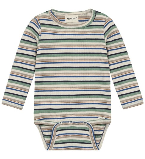 Minymo Body Ls Y/D Rib Multi/patterned 68