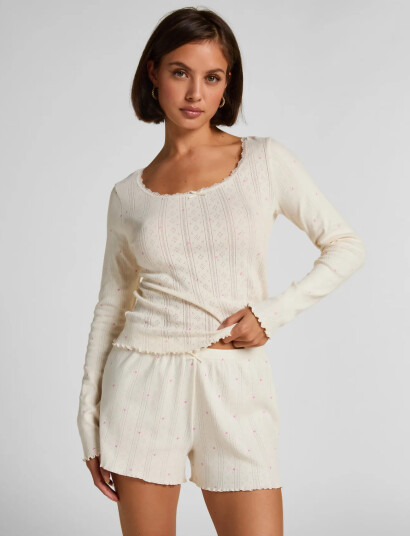 Hunkemöller Sd Satin Lace Miri Cream XS