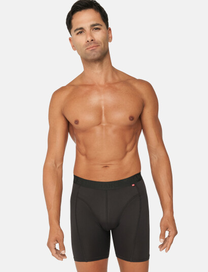 Danish Endurance Men"s Sports Trunks Extra Long - Black - XXL