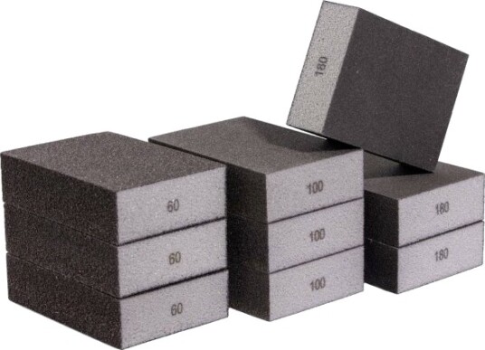 Quadrios 2111T002 Slipe Svampesett 9 Stk Korn 60 100 180 9 Stk 2111T002