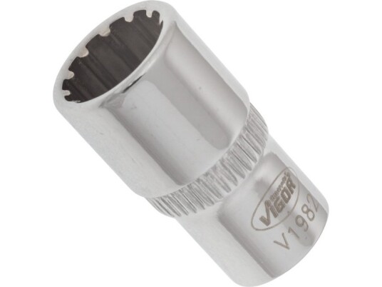 Vigor V1982 1/4" Metrisk Pipenøkkelinnsats 9 Mm