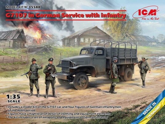 ICM 1/35 Chevrolet G7107 in German Service with infantry