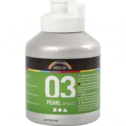 A-Color A-Color akrylmaling sølv 03 metallic 500 ml