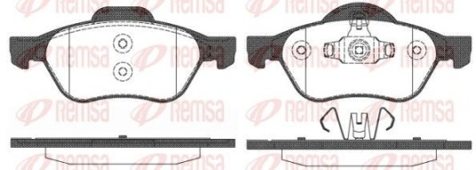 Bremseklosser REMSA 0962.10 Bremseklosser REMSA 0962.10