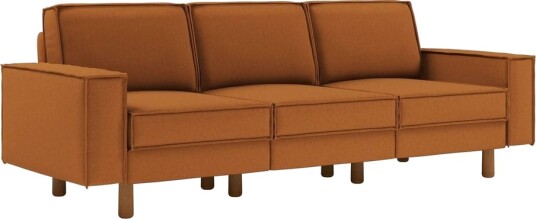 Vilsa 3 seters sofa Brun