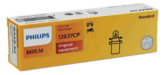 Philips Pære B8,5d Beige Bax 10 Pakning