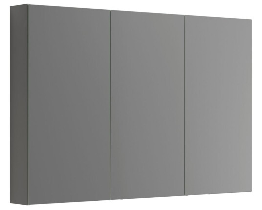 Dansani Inzo Style Speilskap 3 Dører B100-120xh80xd15cm Grå Matt / 120cm