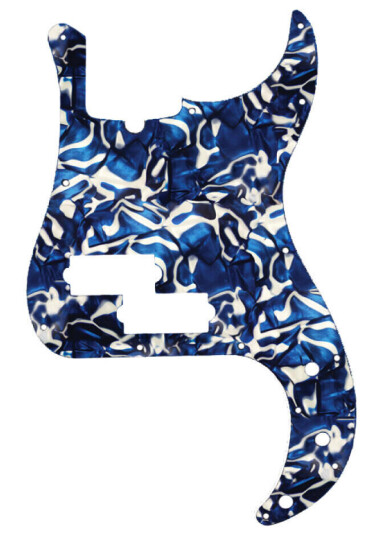 D'Andrea P-Bass Pickguard Blå Swirl Pearl