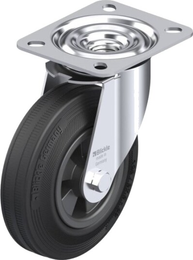Blickle 276881 Le-Vpp 125R Hjul, Hjuldiameter 125 Mm, Bæreevne Maks. 100 Kg (1 Stk)