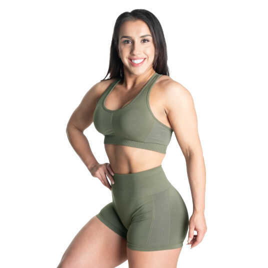 Scrunch Sports Bra, Washed Green Grøn X-Large Scrunch Sports Bra, Washed Green Grøn X-Large