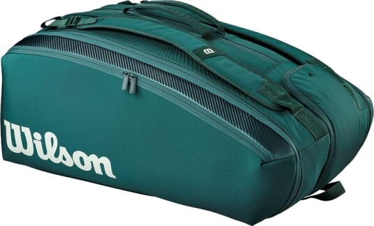 Wilson Blade V10 15Pk Racket Bag Green Wilson Blade V10 15Pk Racket Bag Green