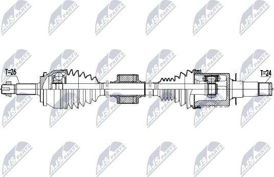 NTY NPW TY 234 Drivaksel