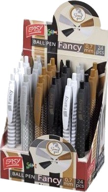 Easy Automatisk Kulepenn Fancy Blå 24 Stk 838111 Easy Automatisk Kulepenn Fancy Blå 24 Stk 838111