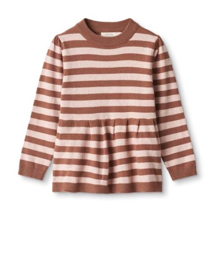 Fliink Alilly genser - carob brown/peach whip