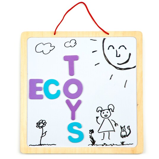 3i1 magnetisk tavle kritt bokstaver ECOTOYS 3i1 magnetisk tavle kritt bokstaver ECOTOYS