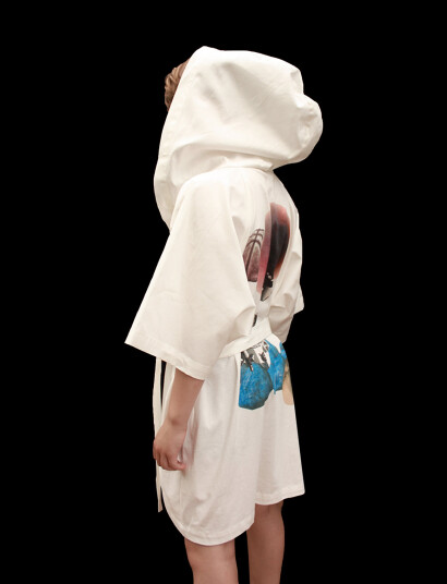 Marooms Space Bathrobe White 110 122