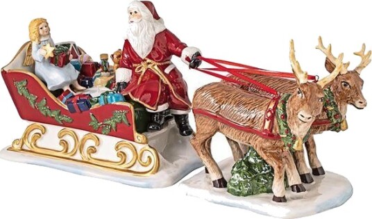 Villeroy & Boch - Christmas Toy's julenisse m/slede 14 cm