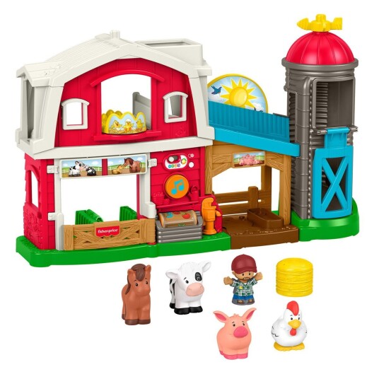 Fisher-Price Little People Bondegård med 5 Figurer - Lekesett for Dyrepassning Fisher-Price Little People Bondegård med 5 Figurer - Lekesett for Dyrepassning