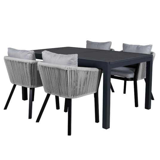 Spisegruppe Venture Home Marbella med 4 Veny Stoler Spisegruppe Venture Home Marbella med 4 Veny Stoler
