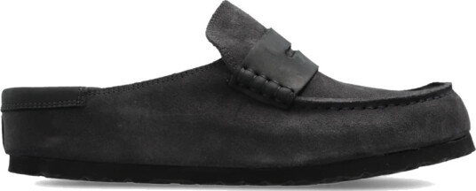 Birkenstock Naples Wrapped Mixed Leather Grå 37