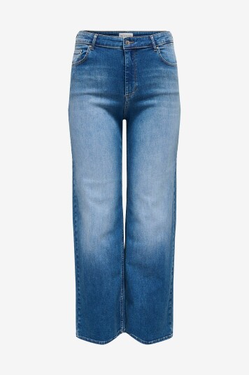 Only Carmakoma Jeans carWilly HW Wide Dnm Rea12187 Blå