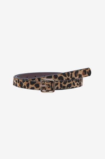 Only Belte onlLeo Hairy PU Jeans Belt Acc Brun