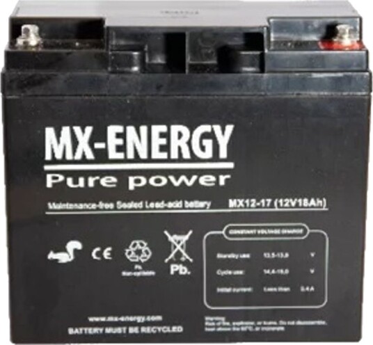 Mx-Energy 12v 17ah CT (AGM) Batteri 181x77x167