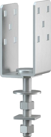 Stavrex Jordskrue topp bjelkesko 40-60mm justerbar 40-60mm høyde justering