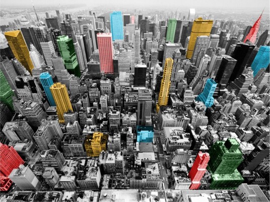 Fototapet NY Kaleidoscope 400x309 - Artgeist sp. z o. o.