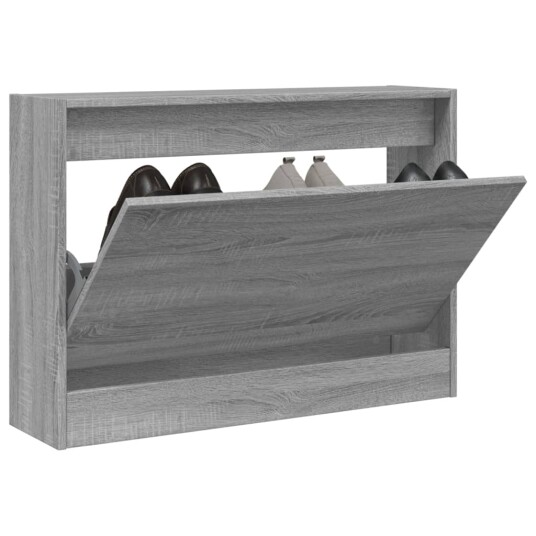  Skoskap grå sonoma 80x21x57 cm konstruert tre 8721012381513