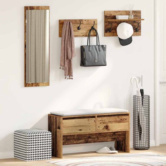 Gangmøbelsett Gammelt tre 90 x 31 x 46.5 cm Konstruert tre