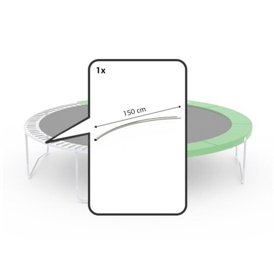 BERG Toys Favorit Toprail 380 (150cm) For Favorit Serien Rund Trampoline 380 cm dia